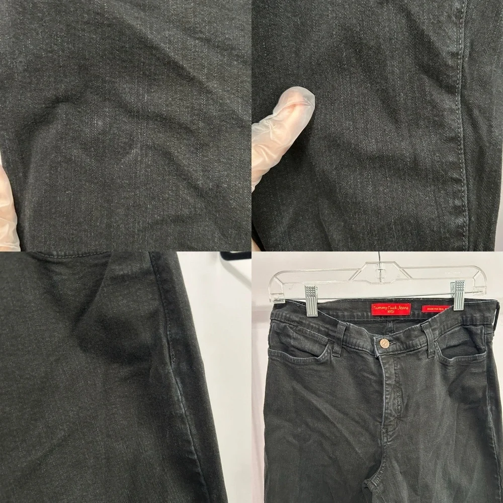 NYDJ Tummy Tuck Black Stretch Jeans Size 12 - “Liliana”